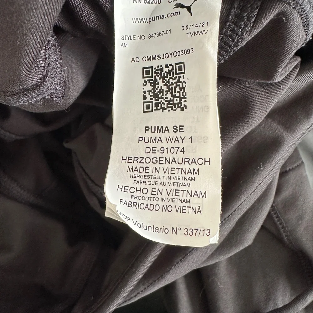 Puma Black Track Pants - Picture 2 of 4